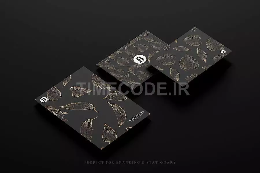 10 Golden Flowers & Leaves Pattern Collection