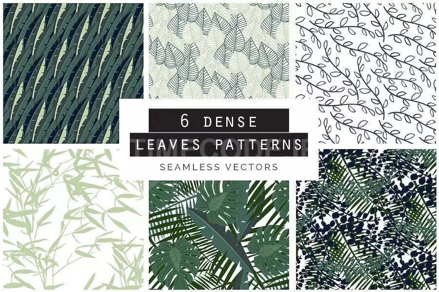 Leaves Seamless Patterns Collection