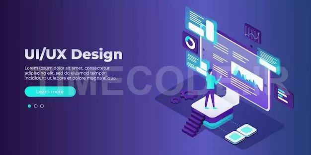 Uiux Design Concept Banner Vector Isometric Illustration Ui Concept For Your Website Data Analysis Management Seo Online Shopping And Startup Business Vector Illustration Eps 10