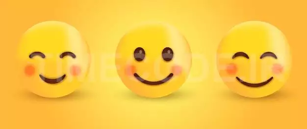 Smiling Emoticon With Smiling Eyes Happy Smiley Face Cute Emoji