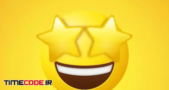 Emoji Face With Starry Eyes Or Excited Star Struck Emoticon