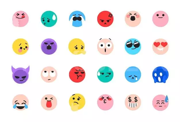 Collection Of Cute Emoticons Tiktok Emojis Set For Social Media Reactions