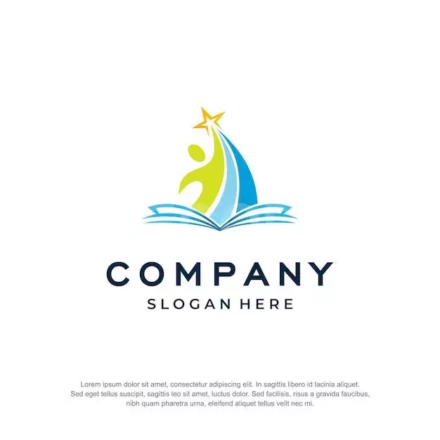 Academy Logo Book Concept 