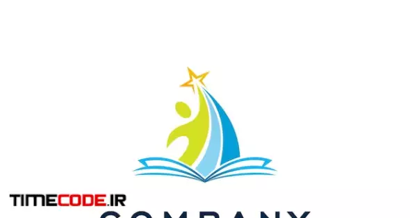 Academy Logo Book Concept 