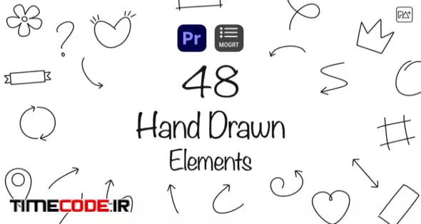 Hand Drawn Elements For Premiere Pro