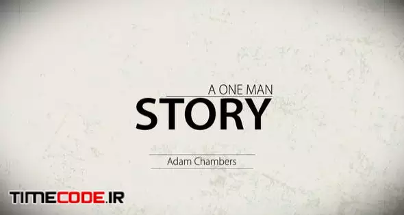 A One Man Story For Premiere Pro