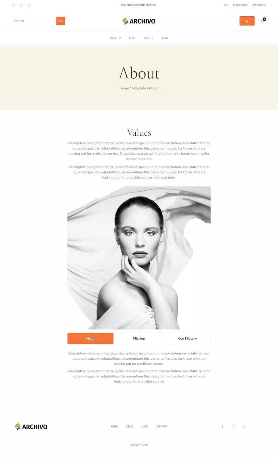 Archivo - Beauty Cosmetics & Skincare Elementor Template Kit