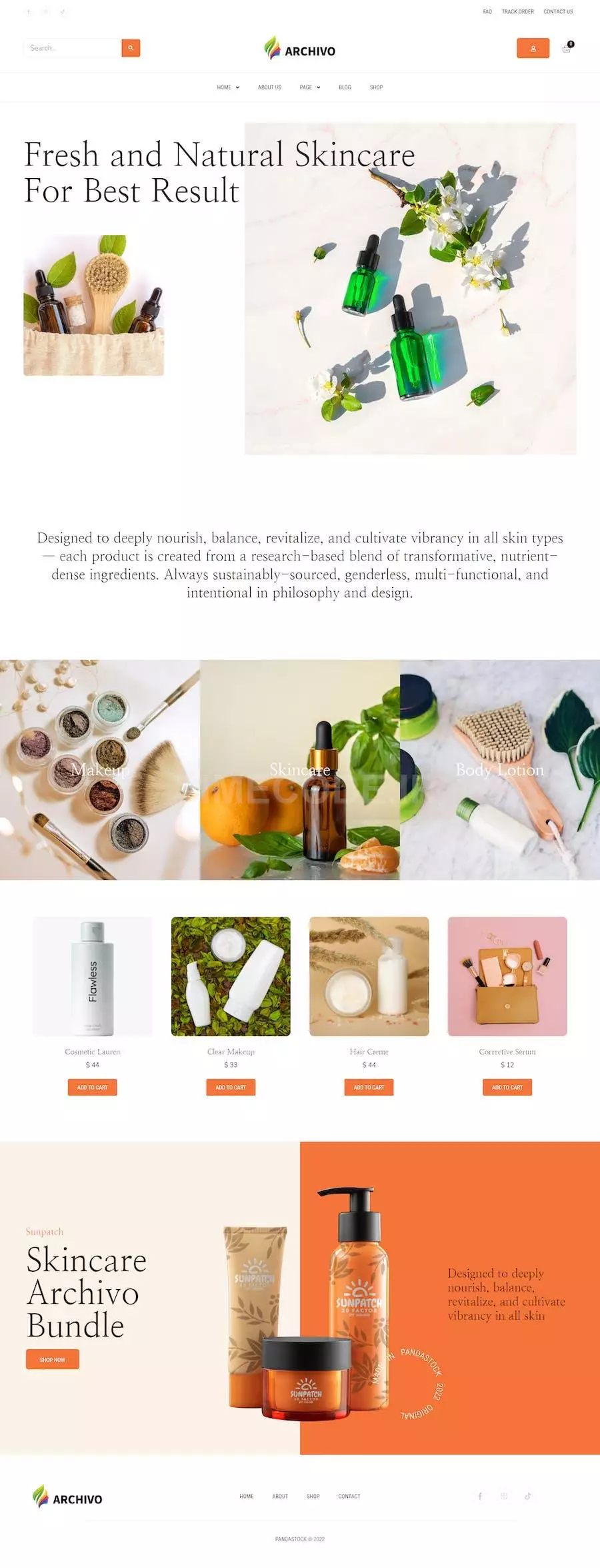 Archivo - Beauty Cosmetics & Skincare Elementor Template Kit