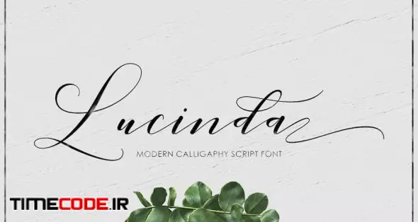 فونت Script دانلود فونت انگلیسی خوشنویسی Lucinda Script – تایم کد