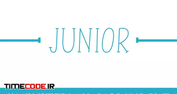 Junior - Line Font