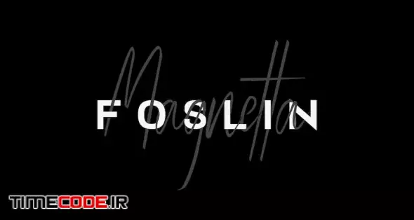 FOSLIN & MAGNETTA - Luxury / Signature Font Duo