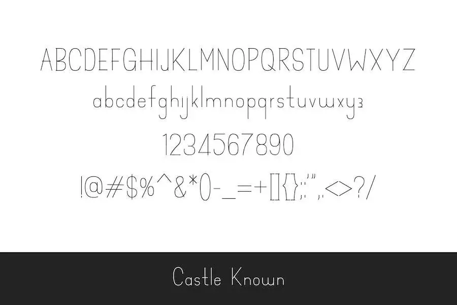 Castle Known - Font