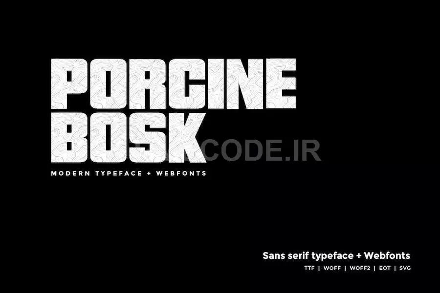 Porcine Bosk - Modern Typeface + WebFont