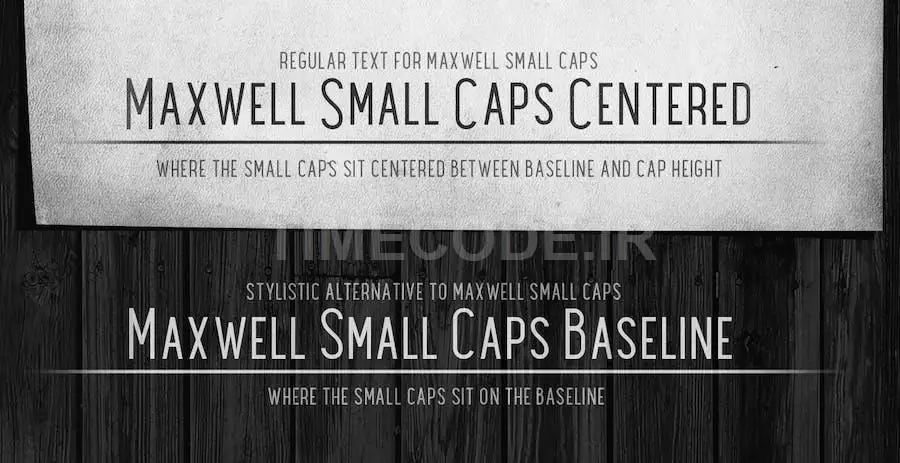 Maxwell Sans Small Caps Light
