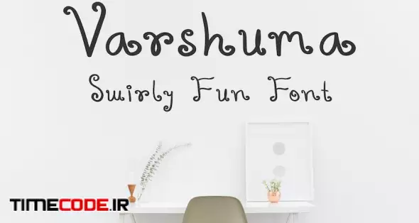 Varshuma - Handwritten Swirly Fun Font