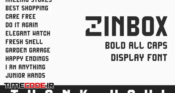 Zinbox - Bold Display Font