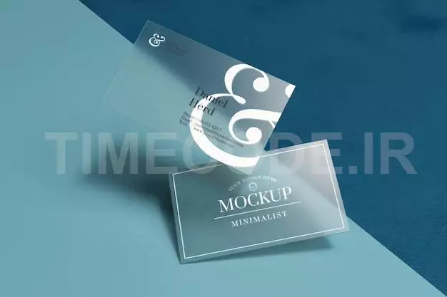 Transparent Business Card Mockup
