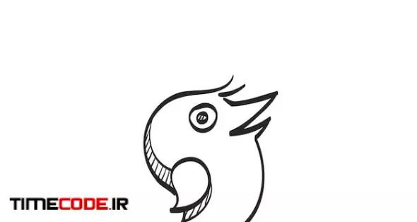 Hand Drawn Sketch Icon Bird