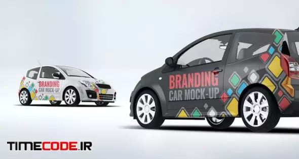 City Car Branding Mock-up