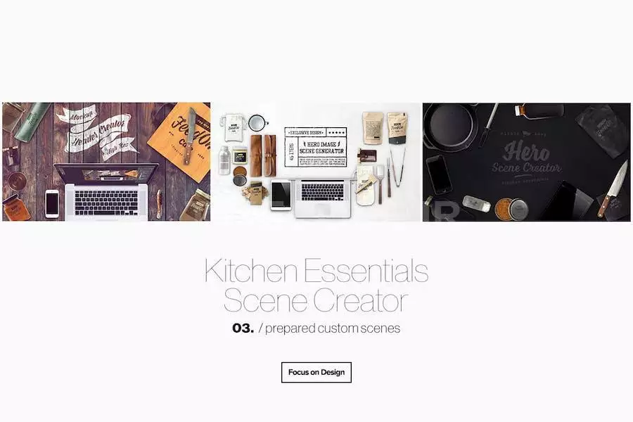 Hero Kitchen Essentials Mockup Creator