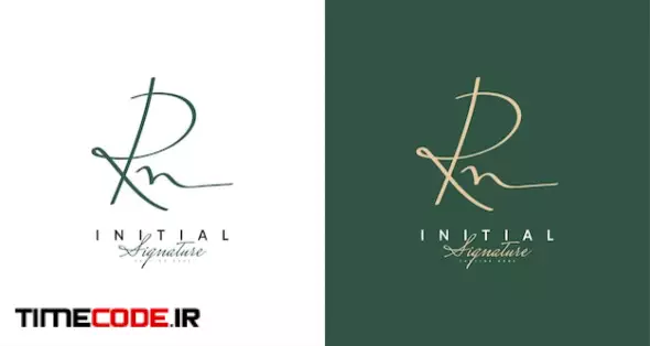 Rn Initial Logo Design With Elegant Handwriting Style. Rn Signature Logo Or Symbol For Wedding, Fashion, Jewelry, Boutique, Botanical, Floral And Business Identity