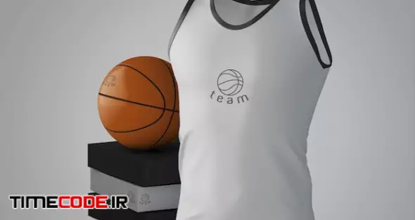 Sports Shirt Mockup With Brand Logo