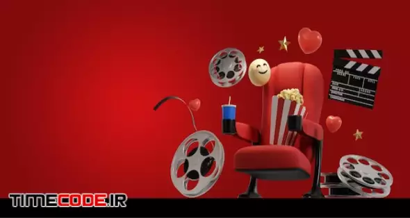 Cinema Movie Background Concept Cinema Seat Watch Movie Concept With Copy Space 3d Rendering