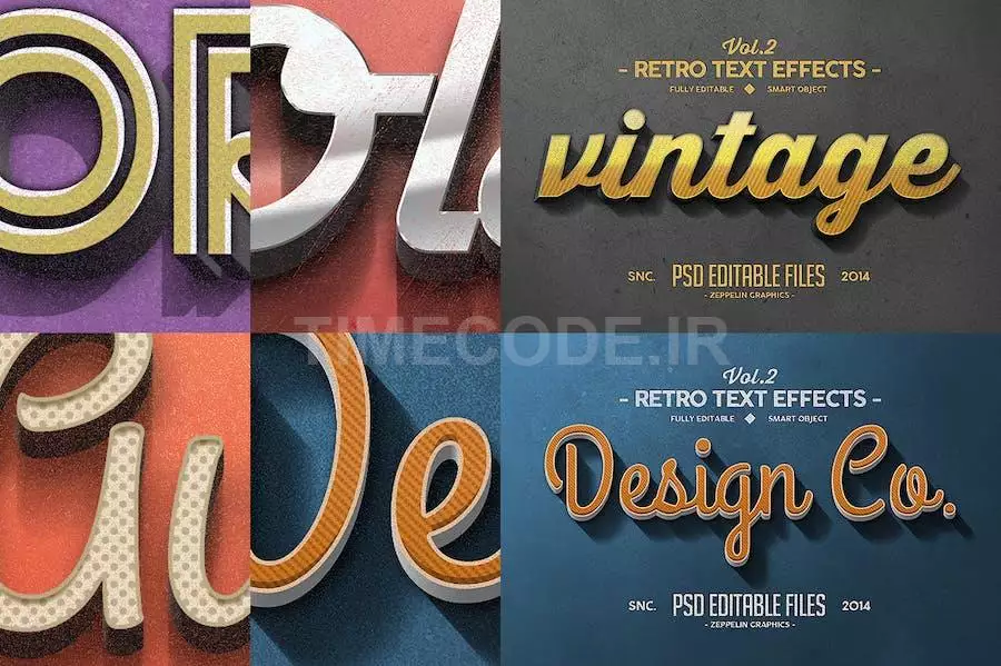Vintage Text Effects Vol.2