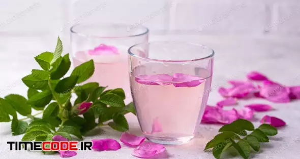 Pink Rose Water, Summer Healthy Drink