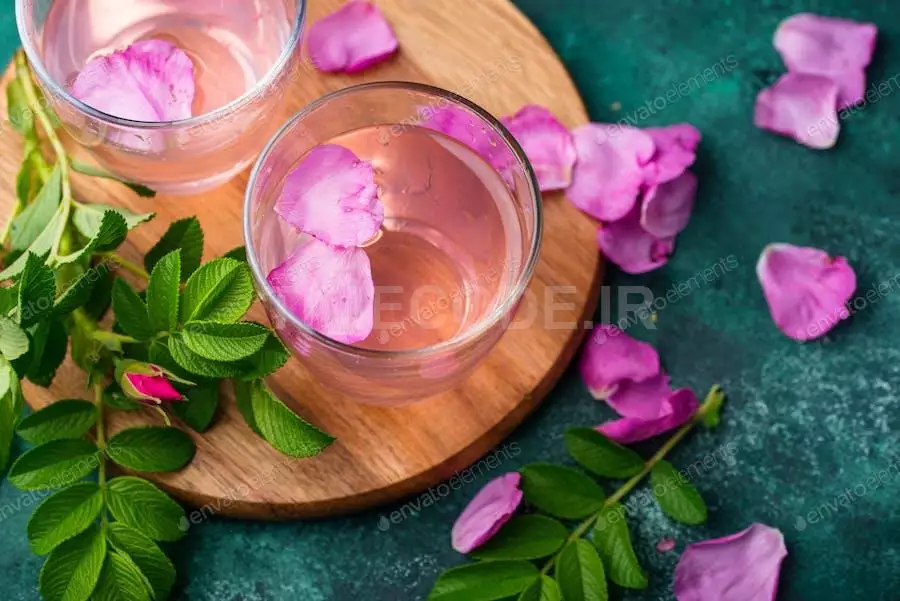 Pink Rose Water, Summer Healthy Drink