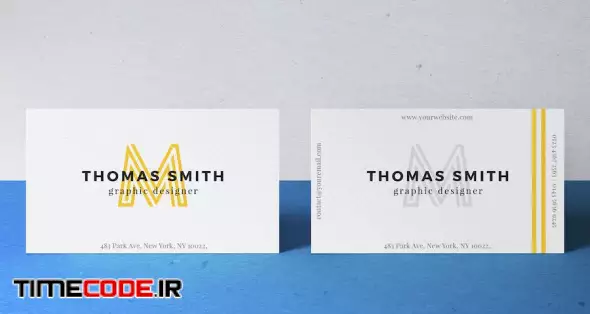 Realistic Business Card Mock-Up