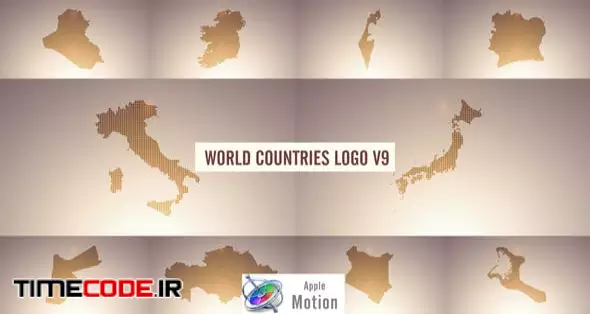 World Countries Logo & Titles V9 - Apple Motion