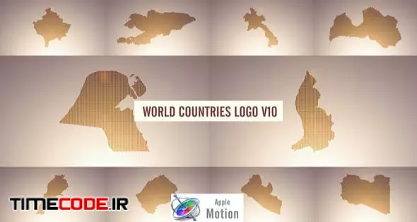 World Countries Logo & Titles V10 - Apple Motion