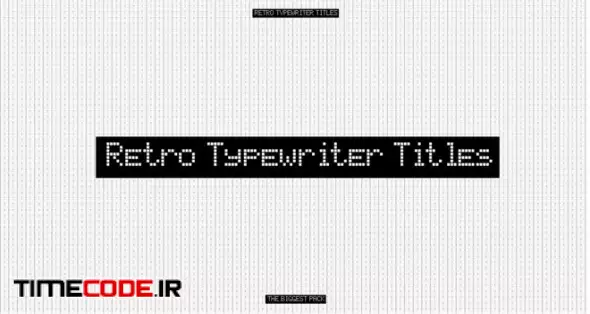 Retro Typewriter Titles