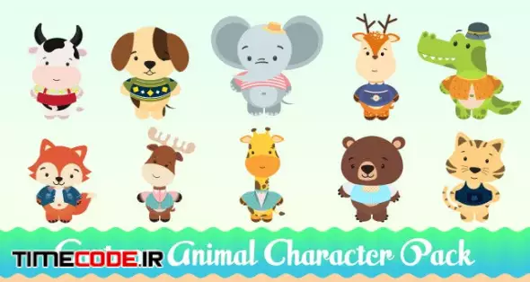 Cartoon Animal Characters Pack