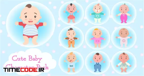 Cute Baby Character Pack