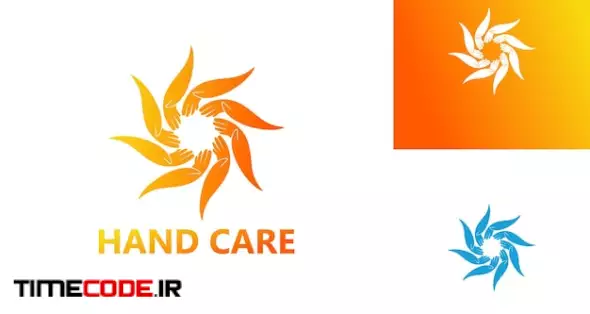 Hand Care Logo Template Design Vector, Emblem, Design Concept, Creative Symbol, Icon