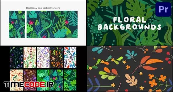 Floral Backgrounds For Premiere Pro