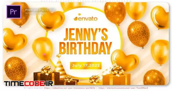 Happy Birthday Jenny Golden Slideshow