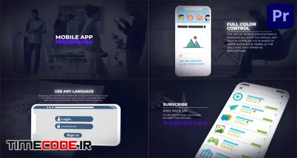 Mobile App Presentation For Premiere Pro