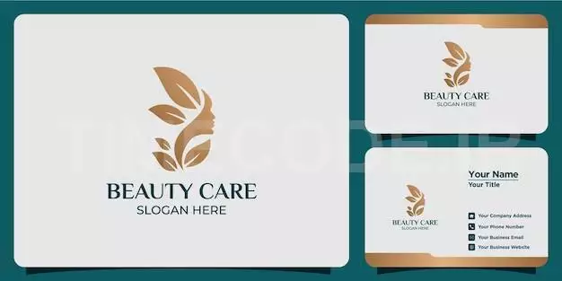 Minimalist Beauty Abstract Logo Salon And Spa Silhouette Shape Concept Logo And Business Card Template