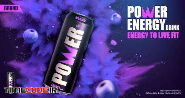 Power Energy Drink Banner Ad