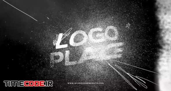Grunge Logo Brush Scribble