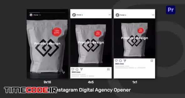 Instagram Digital Agency Opener - Instagram Reels, TikTok Post, Stories For Premiere Pro