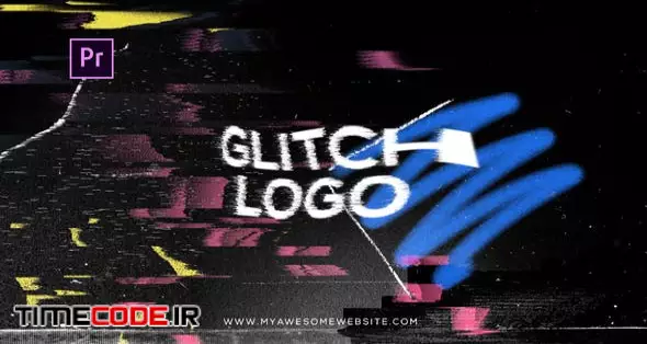 Glitch Distortion Logo Intro