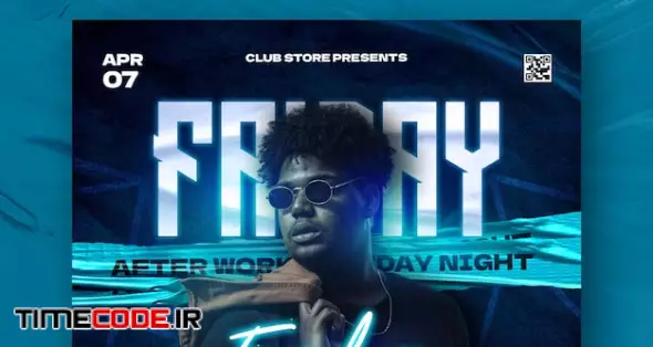 Night Club Party Flyer Template Design