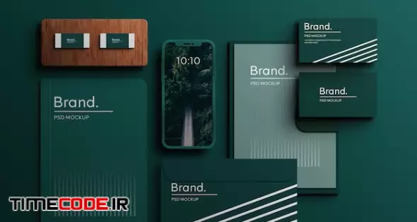 Corporate Stationery Brand Identity Mockup Scene Creator Realistic Corporate Branding Identity