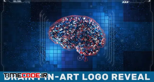 Brain Pin-Art Logo Reveal