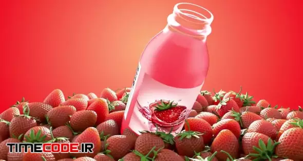 Strawberry Juice Mockup