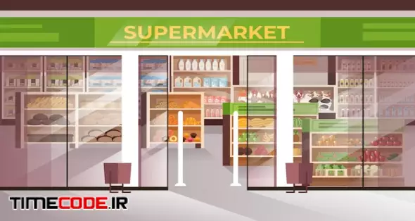 Outside Food Supermarket Concept